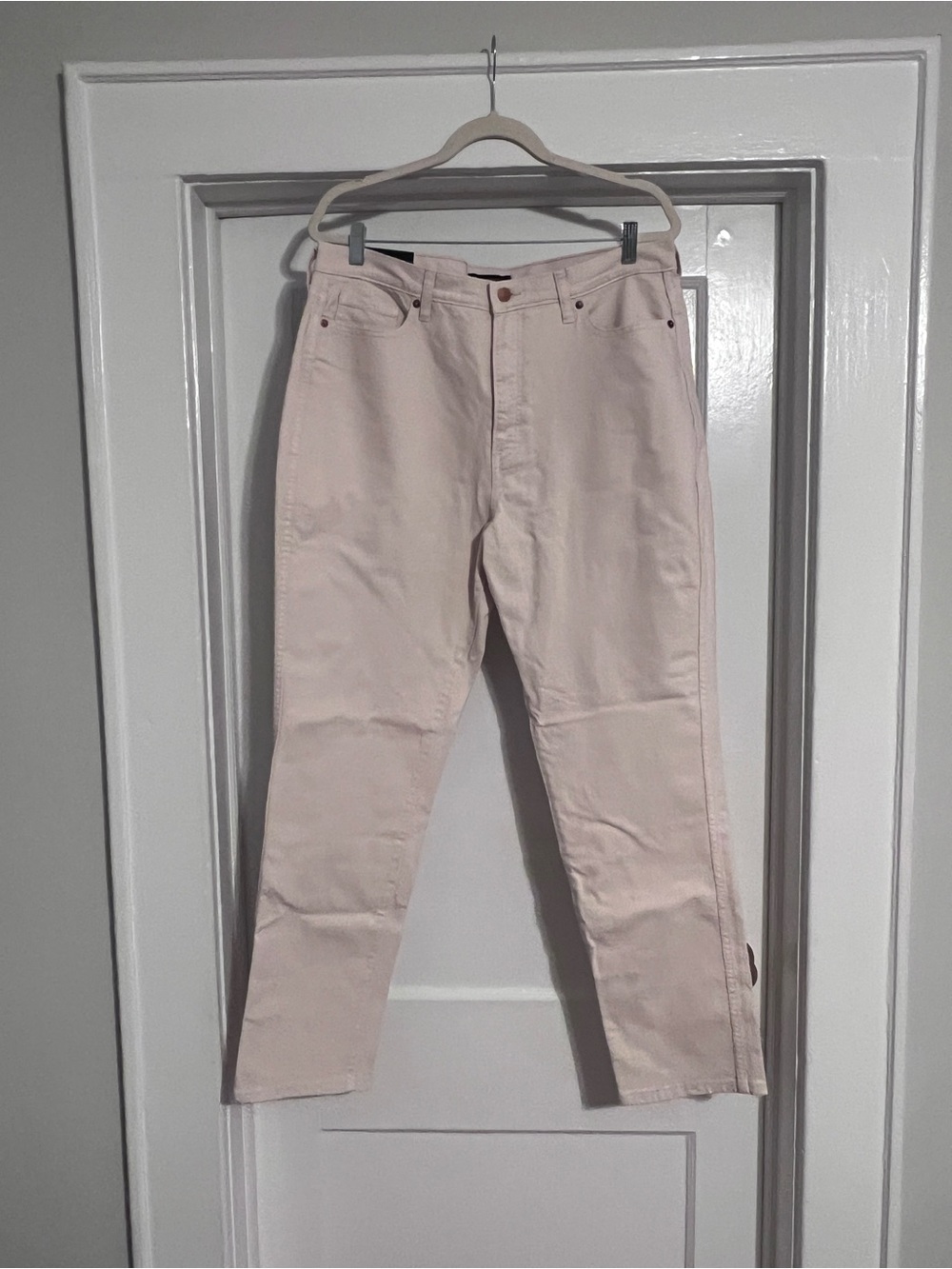 Banana Republic Ecru/Cream Straight-Leg Jeans
